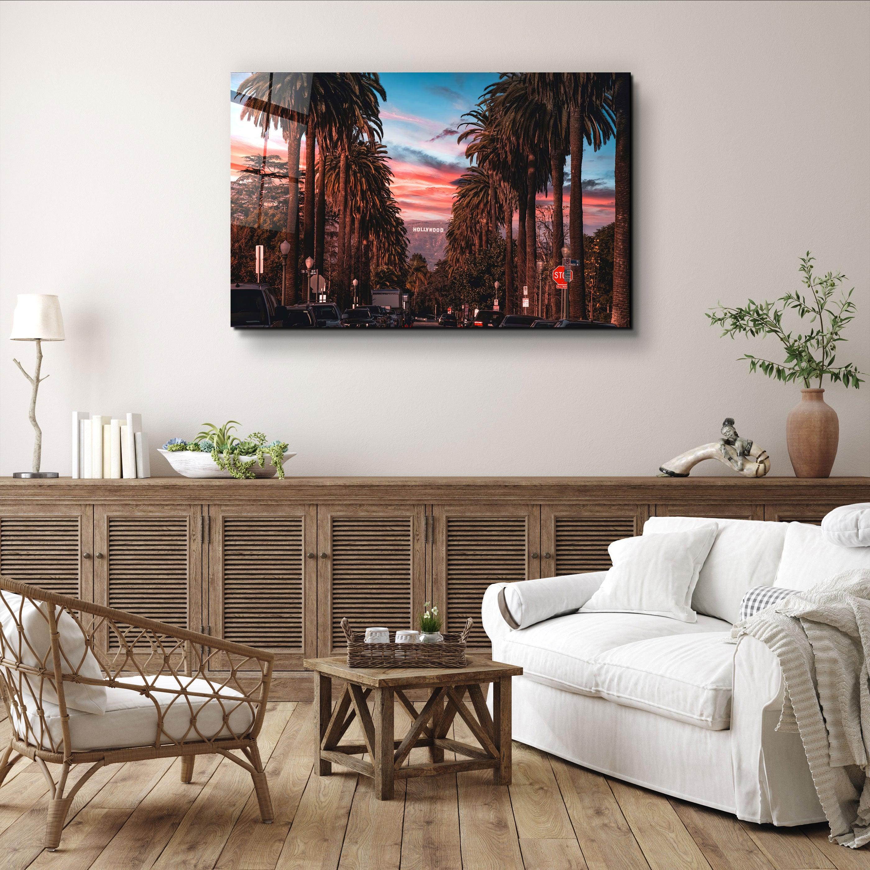 ・"Los Angeles"・Glass Wall Art