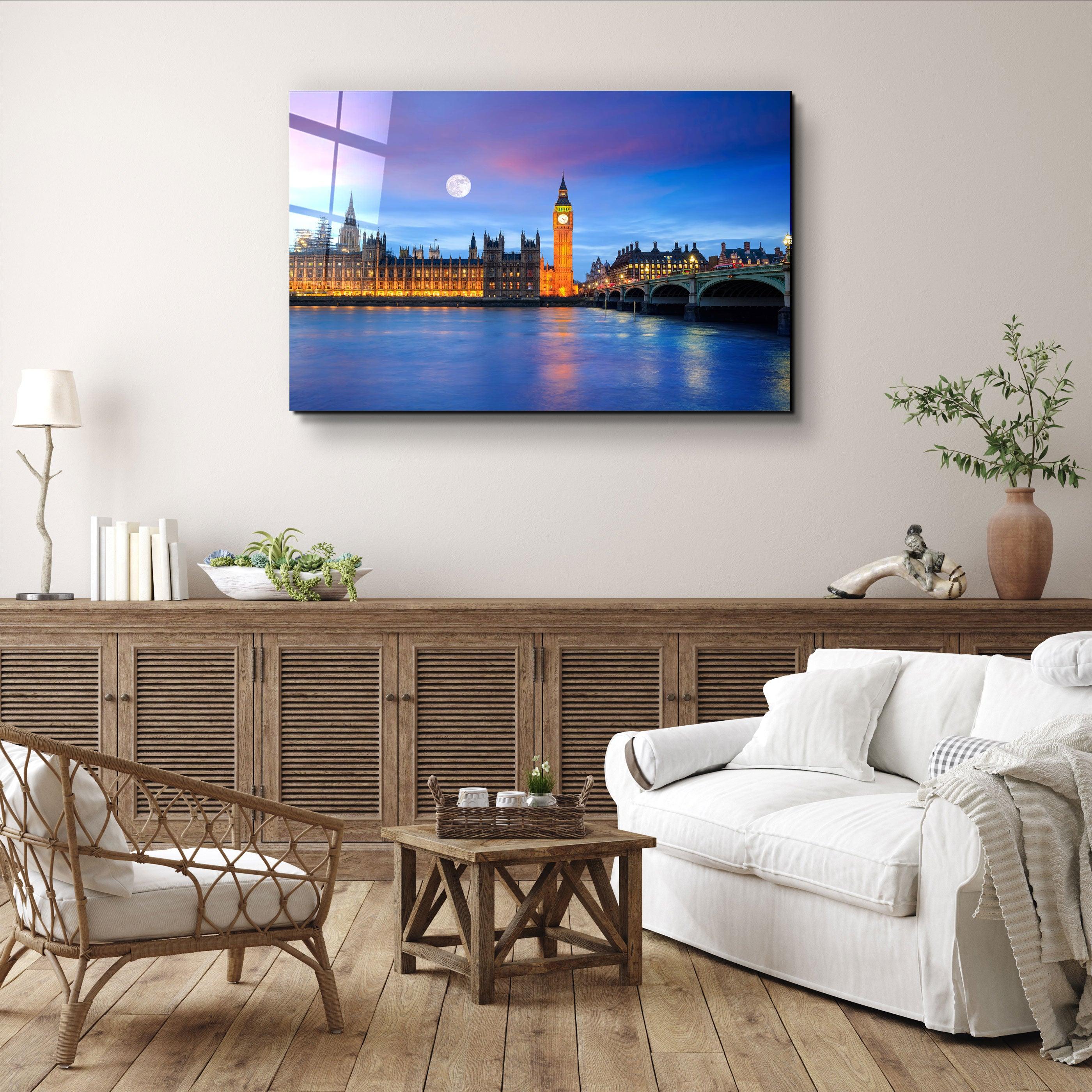・"London Skyline - UK"・Glass Wall Art