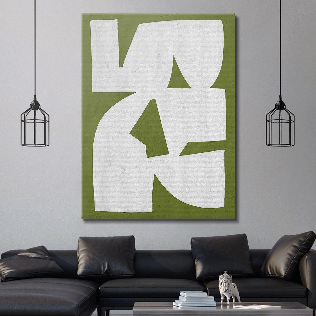 Colliding Shapes Green N.1