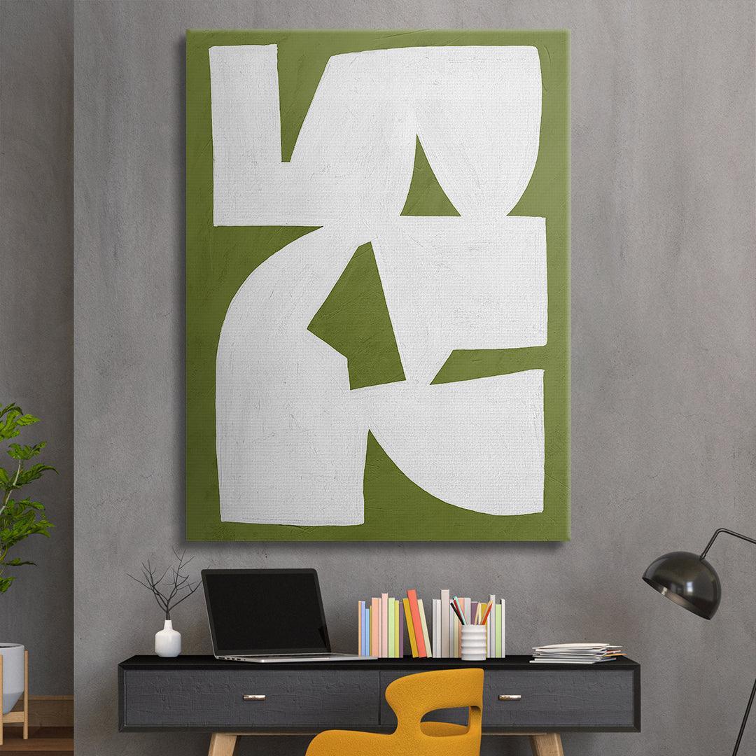 Colliding Shapes Green N.1