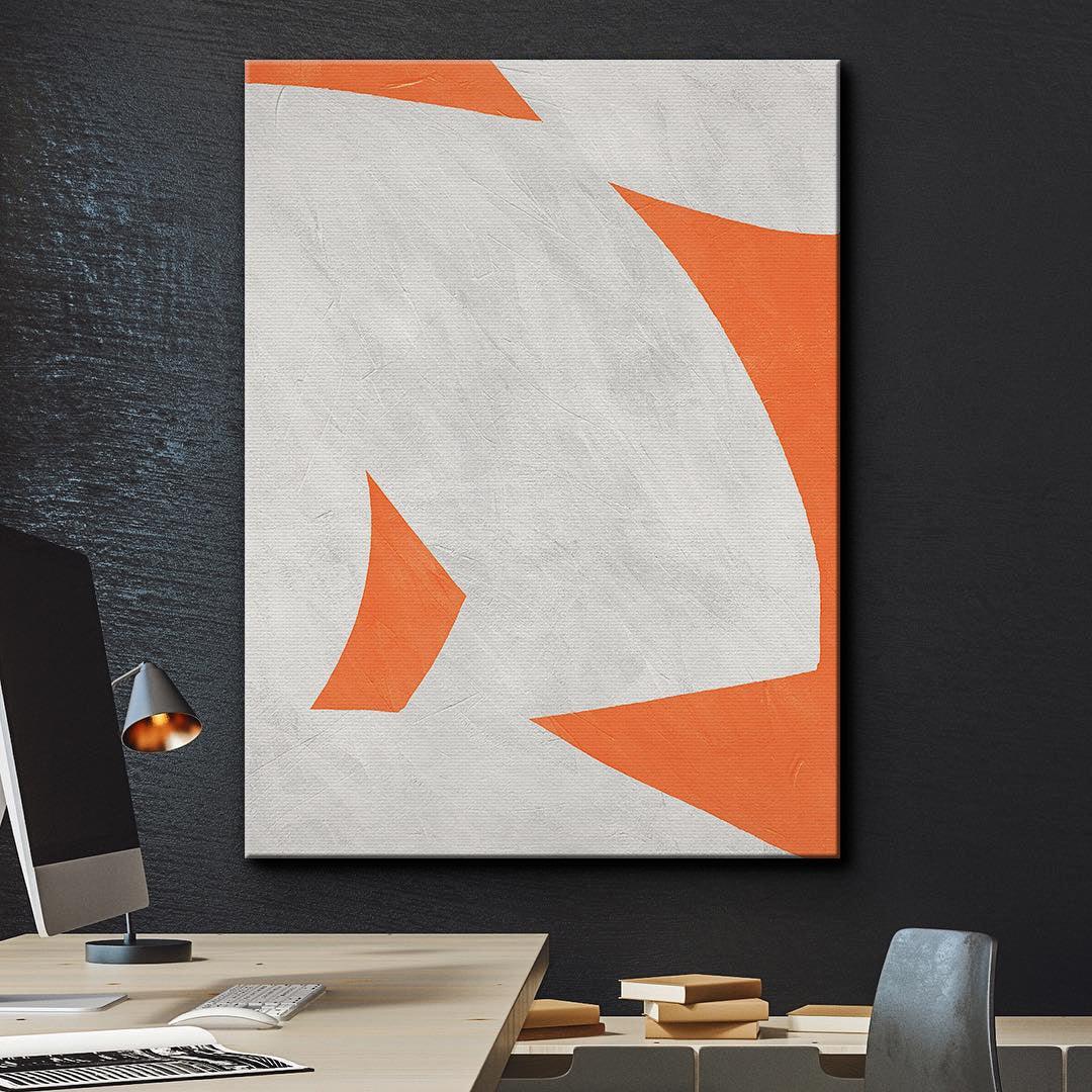 Colliding Shapes Orange N.4