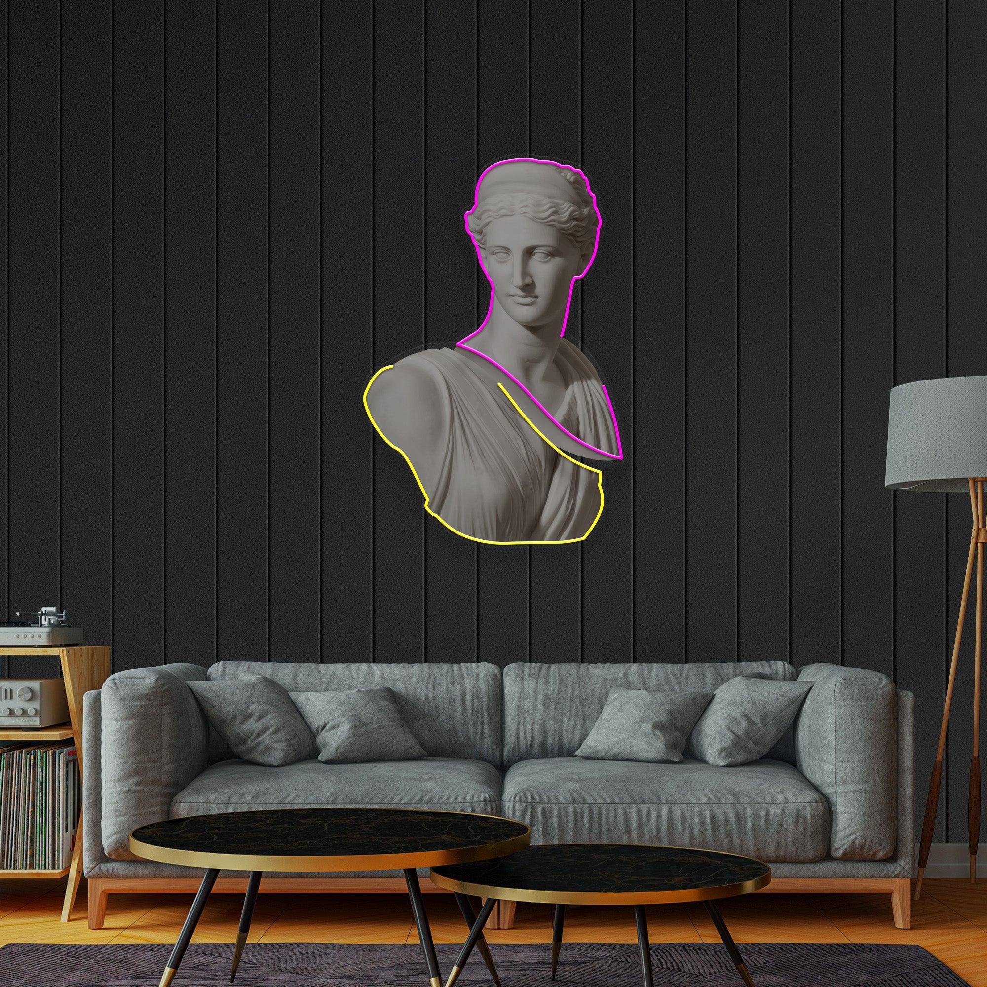 Goddess of Love Neon Acrylic Artwork