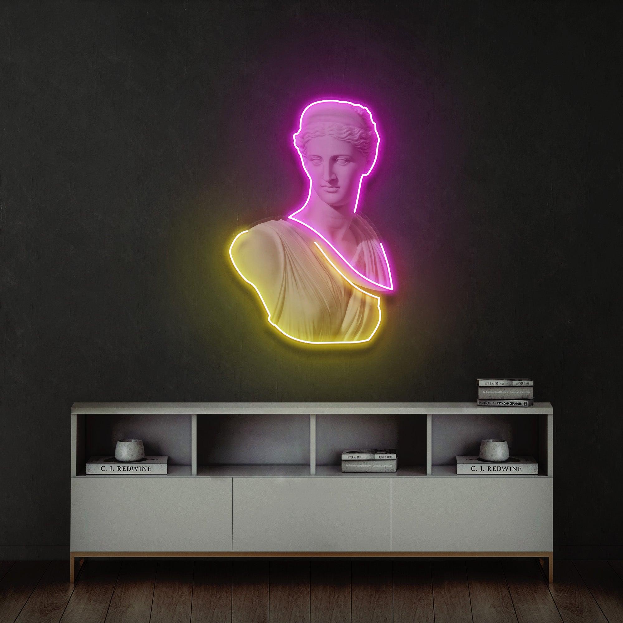 Goddess of Love Neon Acrylic Artwork