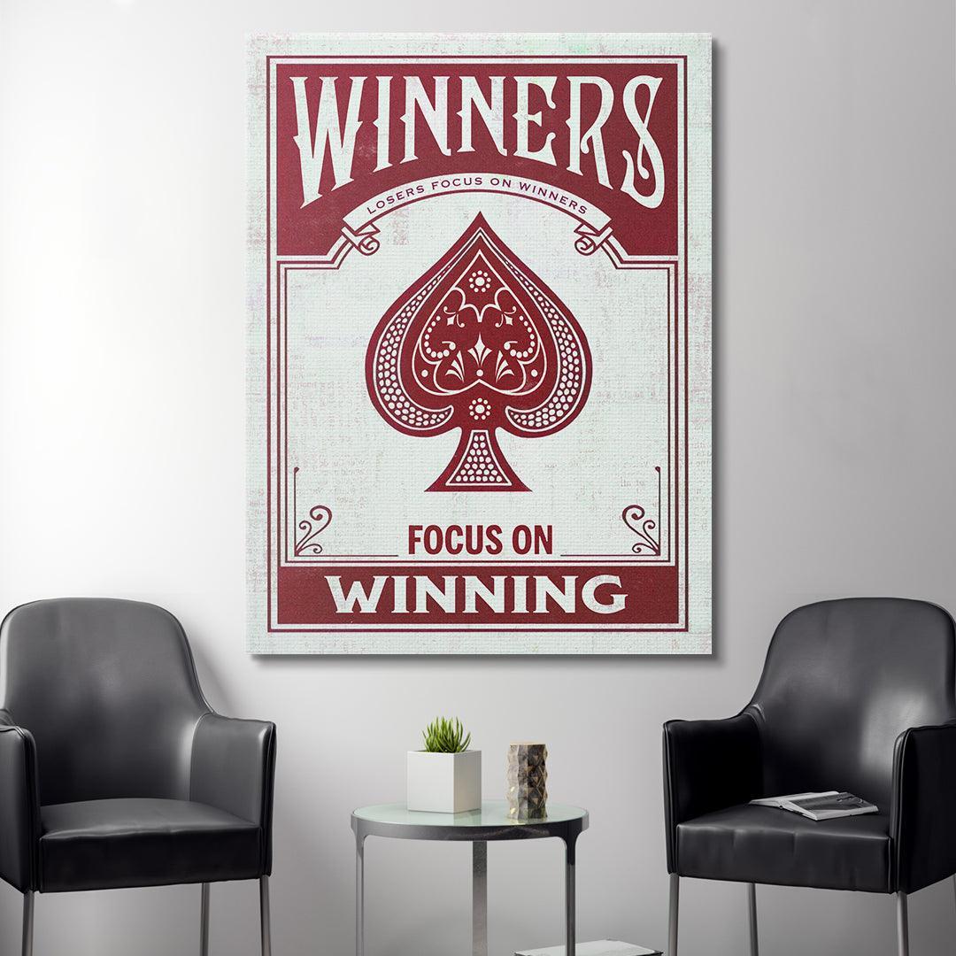 Winners Focus on Winning (Red)