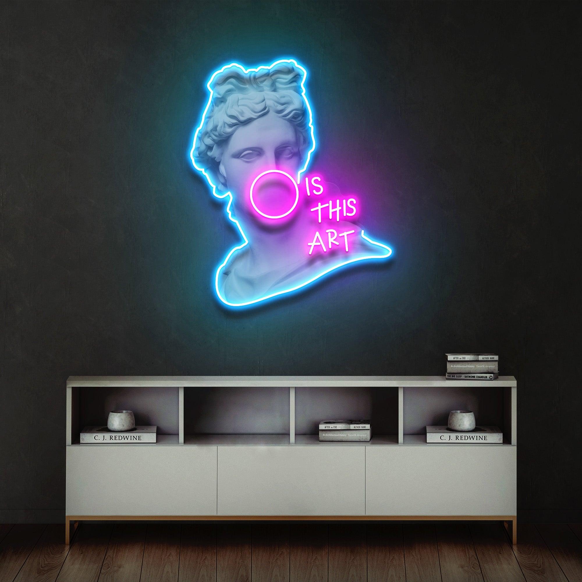 Is This Art Led Neon Acrylic Artwork