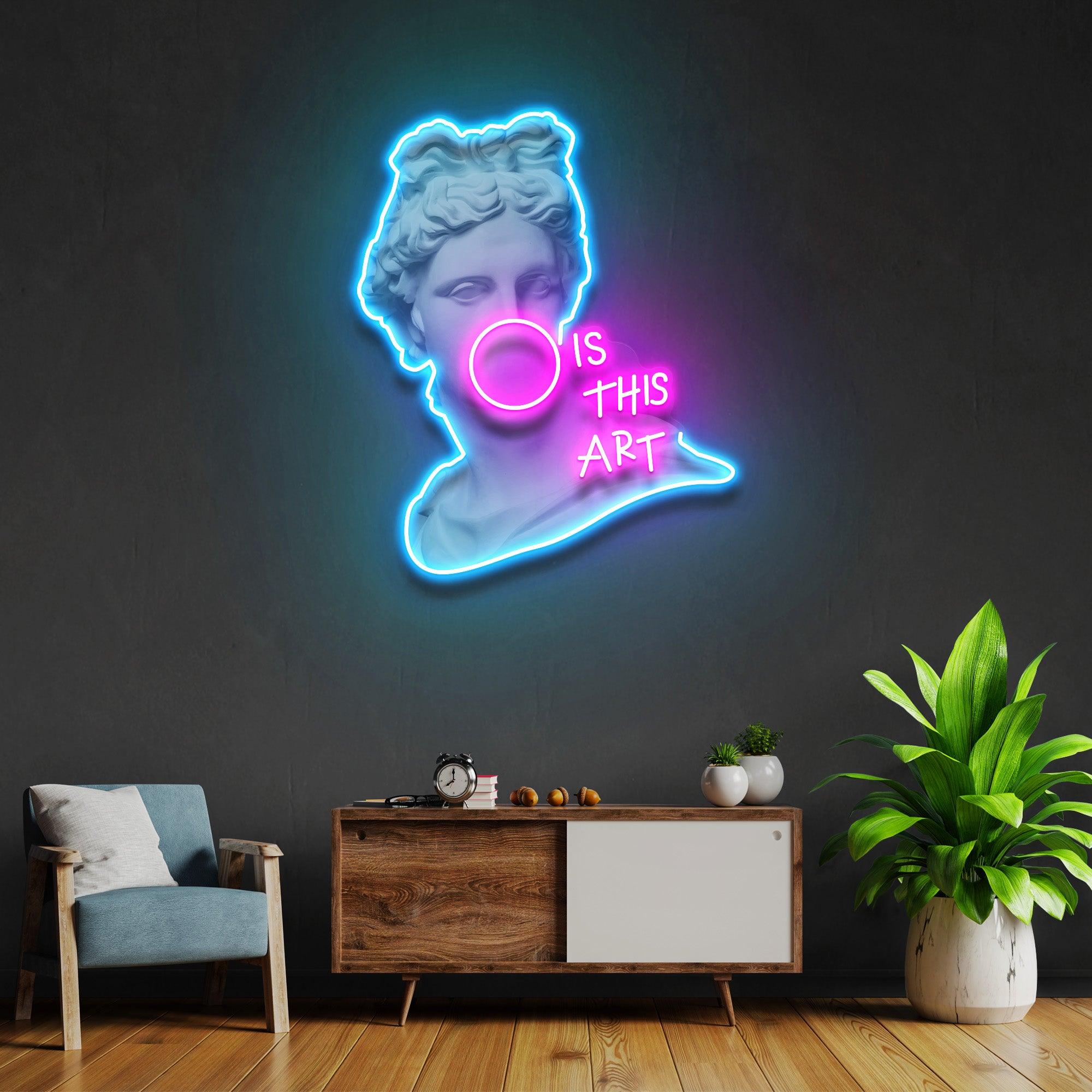 Is This Art Led Neon Acrylic Artwork