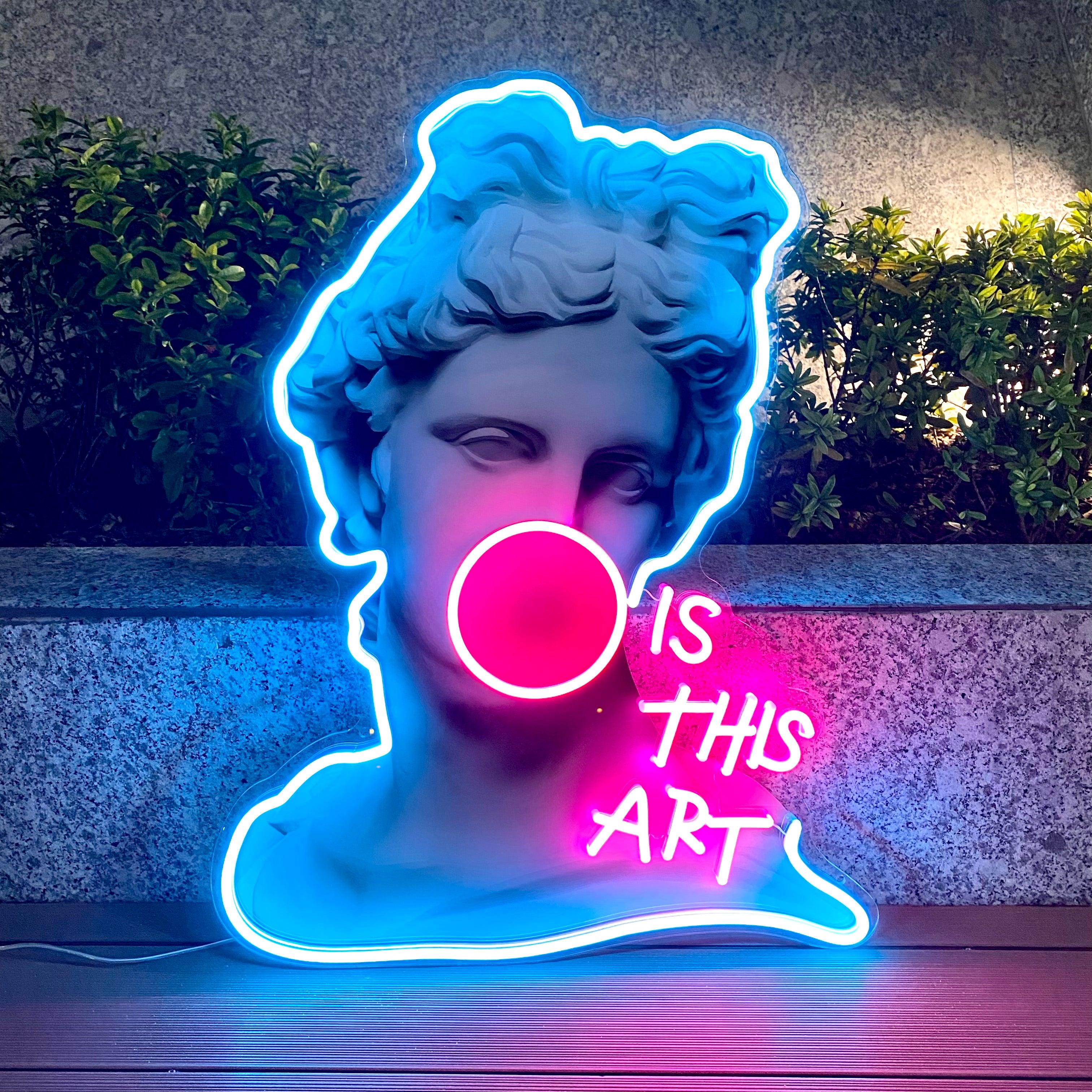 Is This Art Led Neon Acrylic Artwork