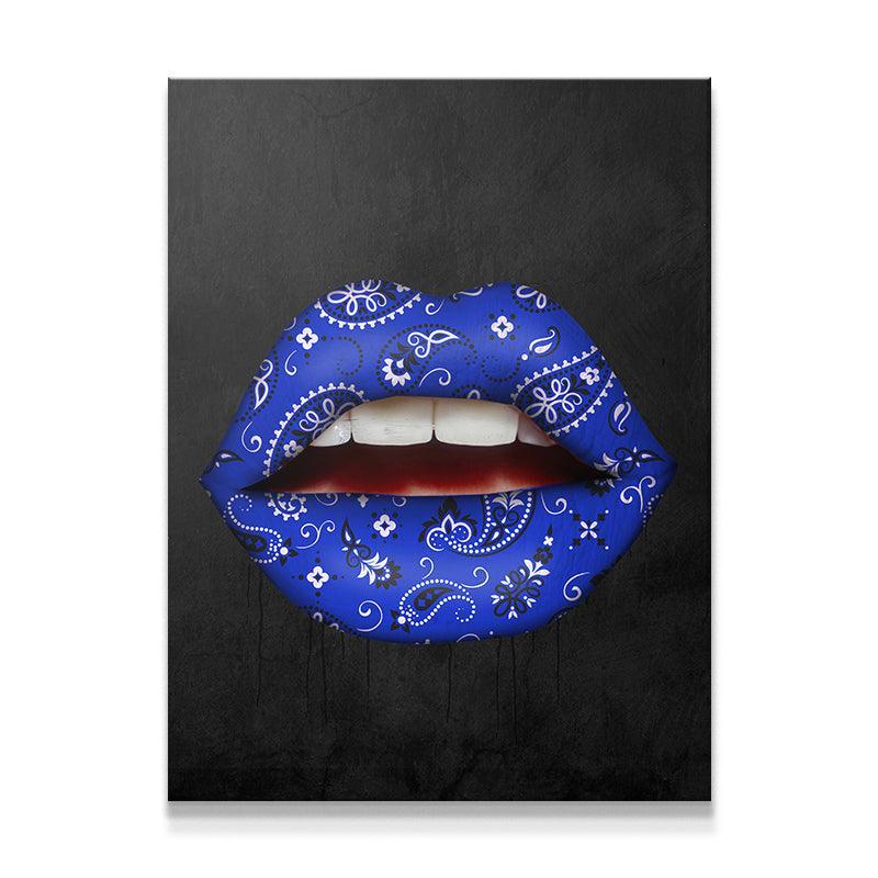 Blue Bandana Lips