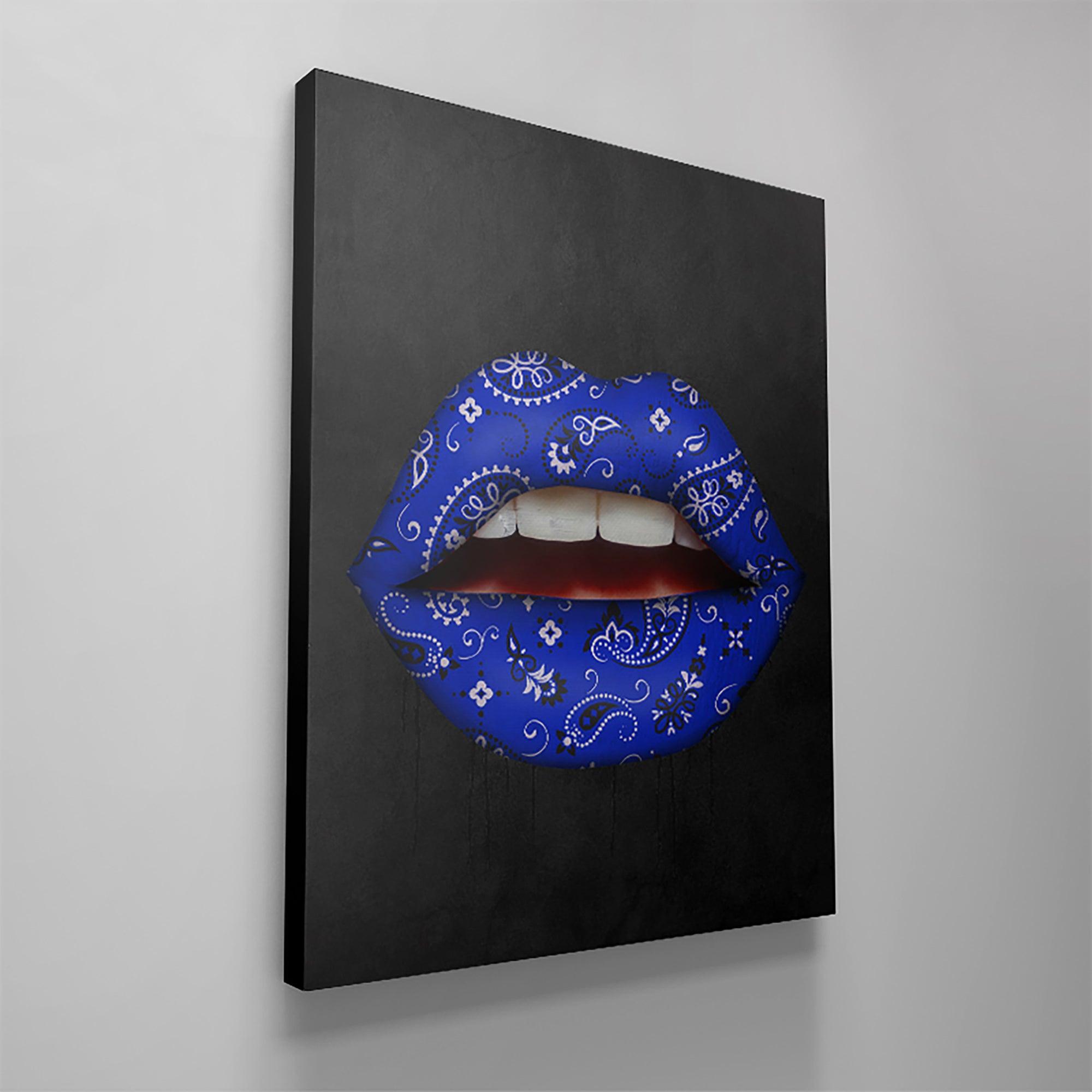 Blue Bandana Lips