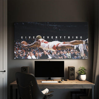 Dennis Rodman - Give Everything - NBA Canvas Art