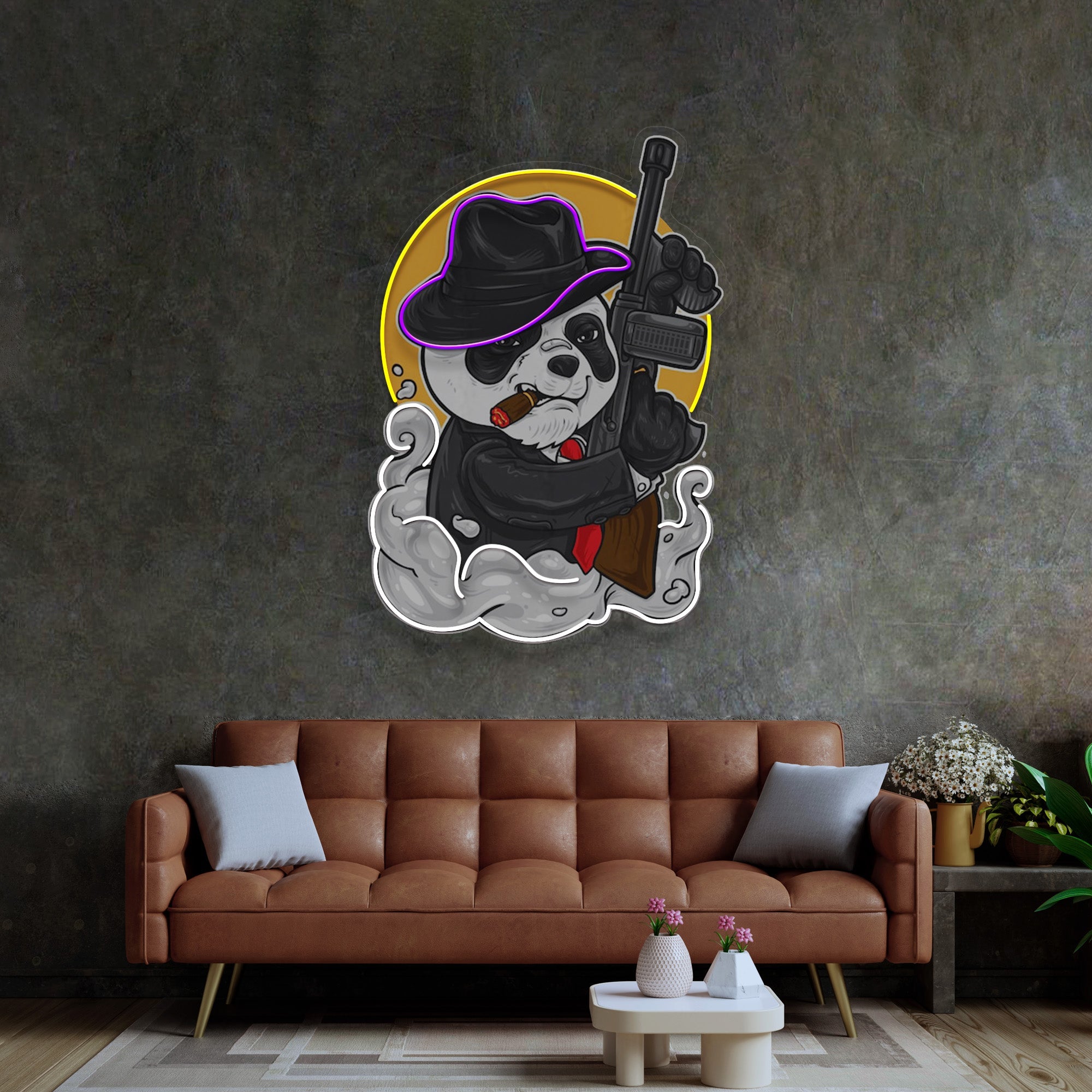 Panda Mafia LED Neon Sign Light Pop Art