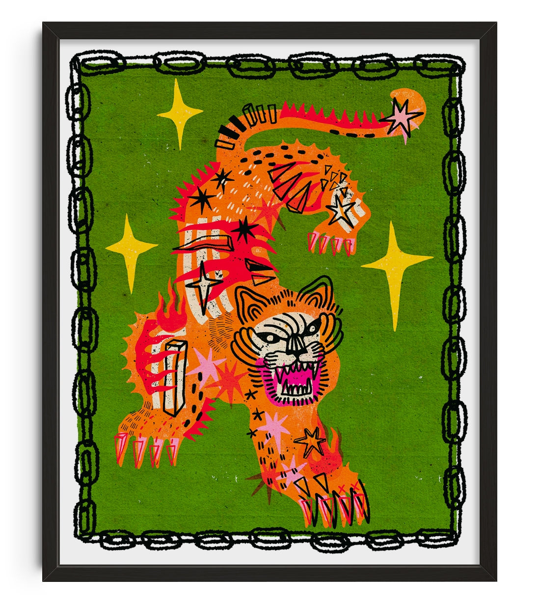 Tiger In Green