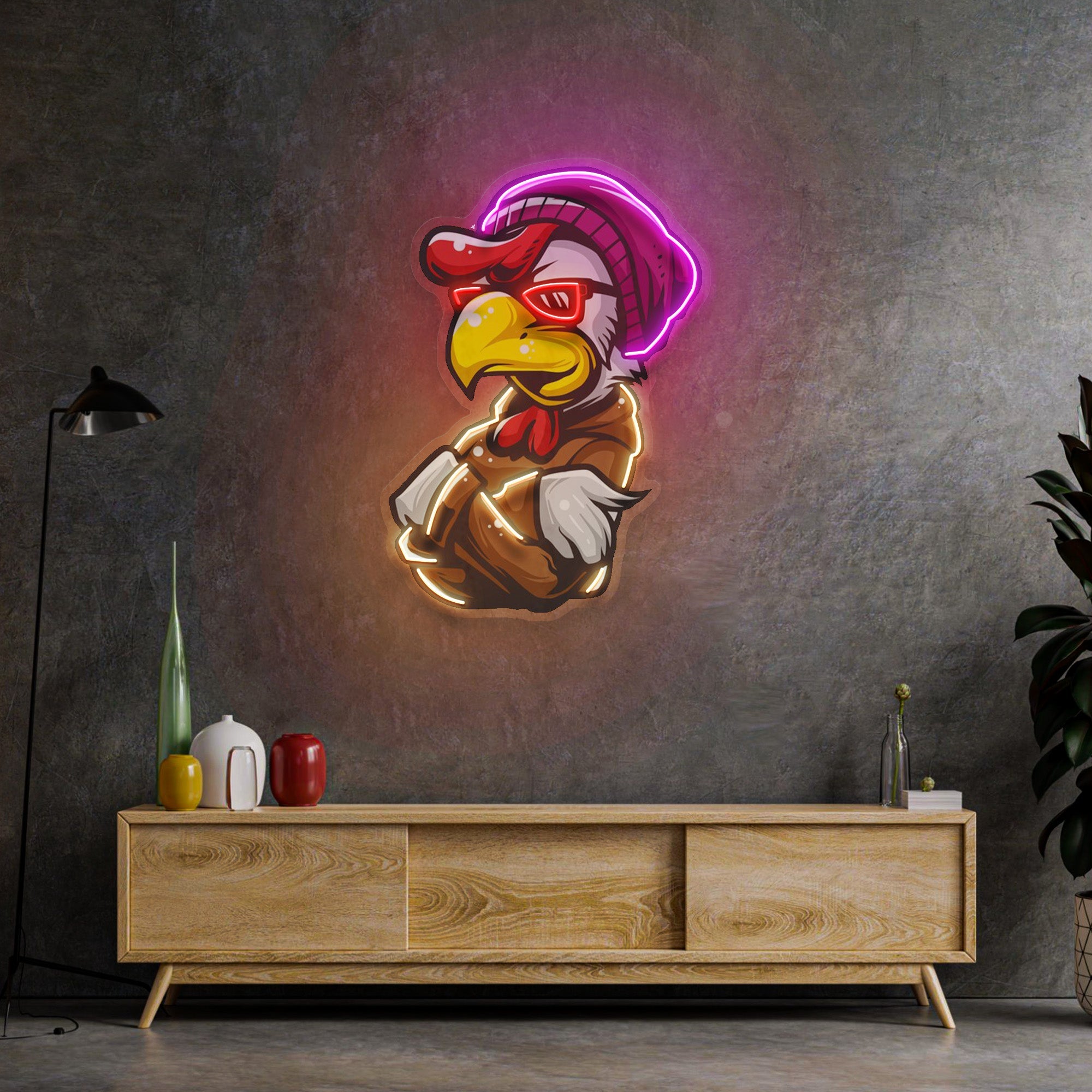Roaster Hoodie LED Neon Sign Light Pop Art