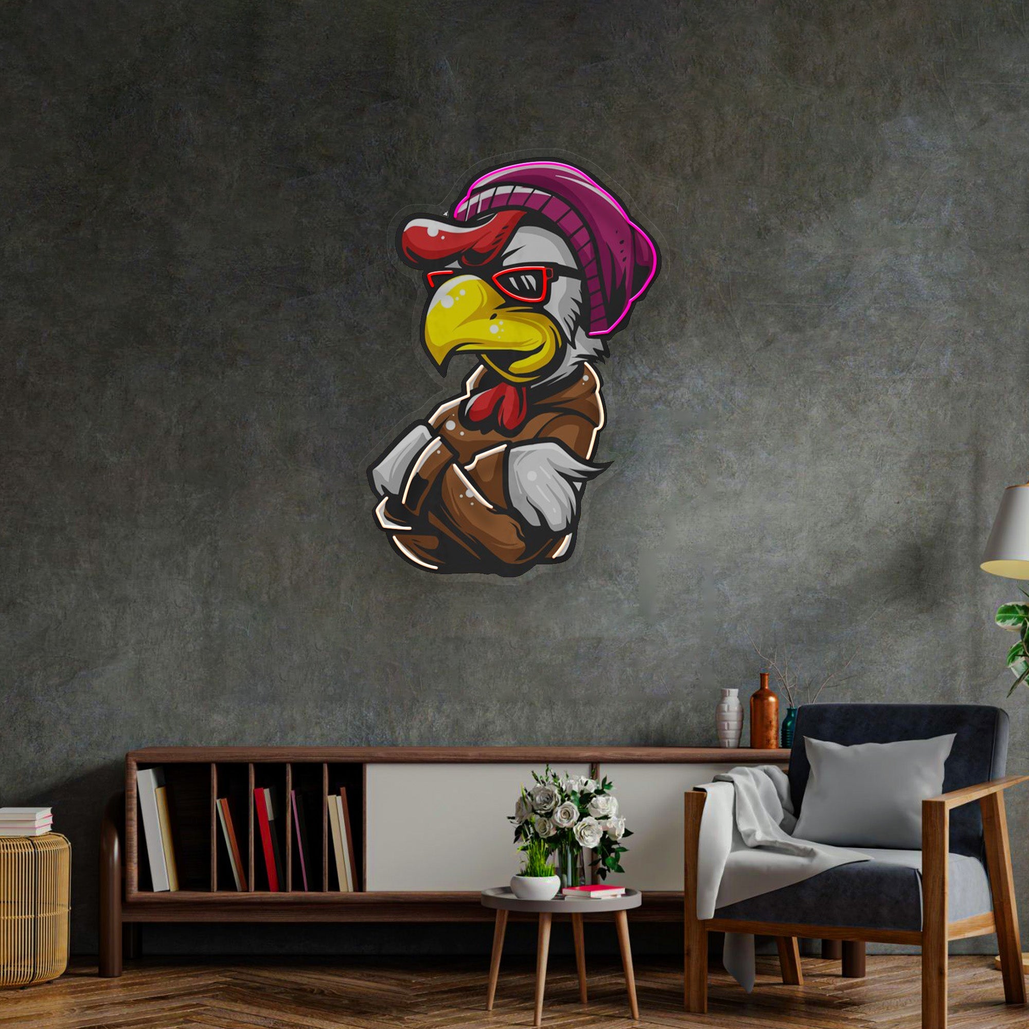 Roaster Hoodie LED Neon Sign Light Pop Art