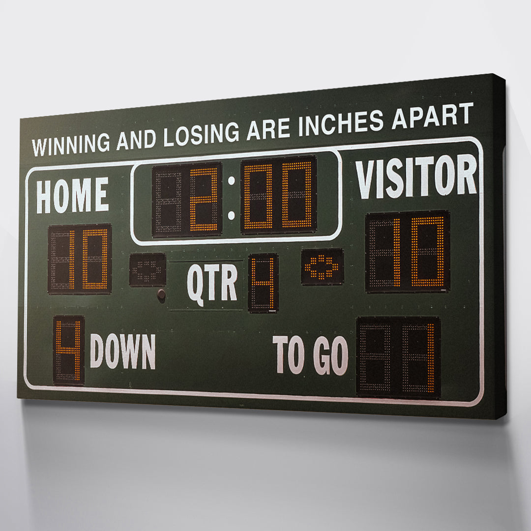 Winning And Losing Are Inches Apart