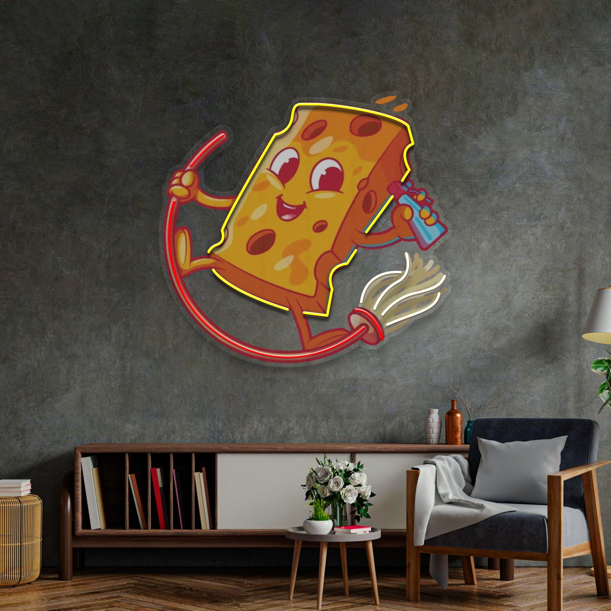 Yellow Sponge LED Neon Sign Light Pop Art
